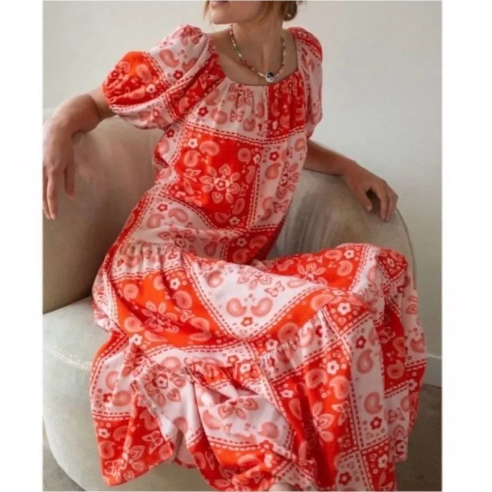 LISA SAYS GAH Joni Maxi Dress in Linen blend